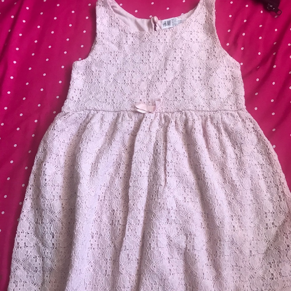 4-6Y Pink Dress with Designs